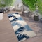 World Rug Gallery Amalfi Contemporary Tropical Floral Indoor/Outdoor Runner Rug 2' x 7' Navy 8013NAVY2X7 - alternate 1